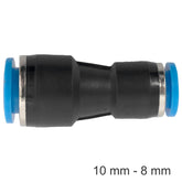Pu hose fitting reducer 10mm-8mm